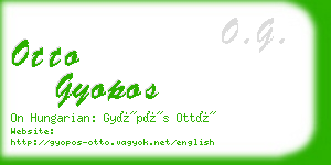 otto gyopos business card